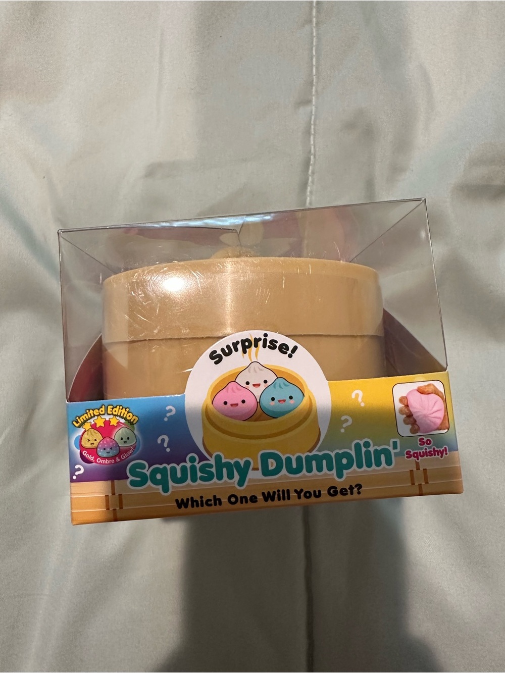 Squishy Dumplin' Surprise! Plush Squishy Toy - Beige Dumpling